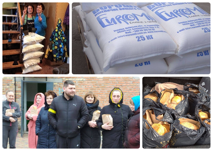 DTEAM provided Boryspil residents with bread
