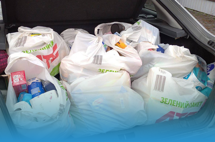 Grocery sets for elderly residents
