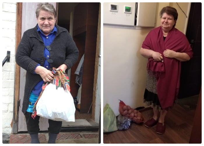 Grocery sets for elderly residents